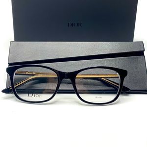 BRAND NEW Christian Dior N.18 Black Crystal Eyeglasses